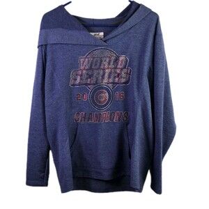 Chicago Cubs Women's Large Blue 2016 World Series Champions Hoodie